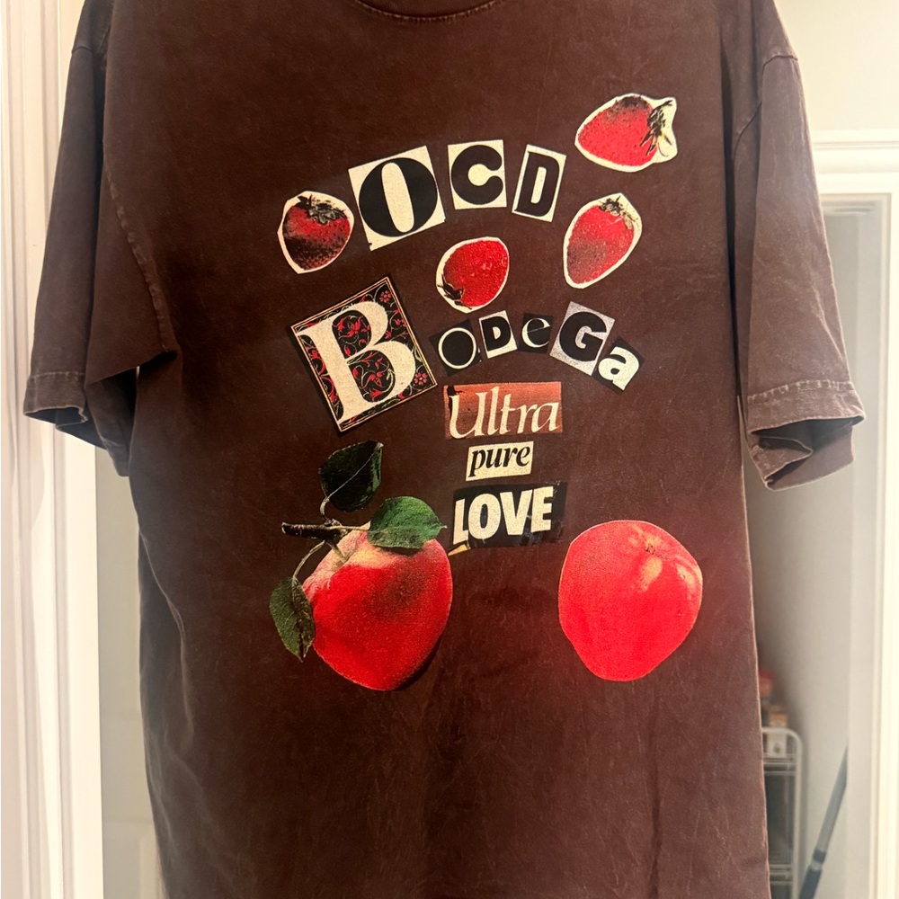 Bodega x OCD brown t-shirt Medium